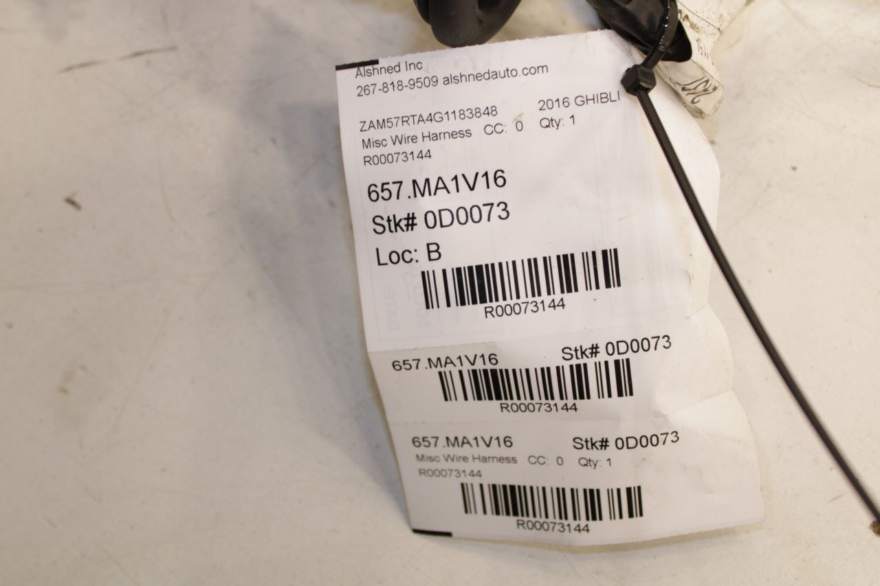 2014-2016 Maserati Ghibli S Q4 Front Right Passenger Door Wire Harness 670008604 - Alshned Auto Parts