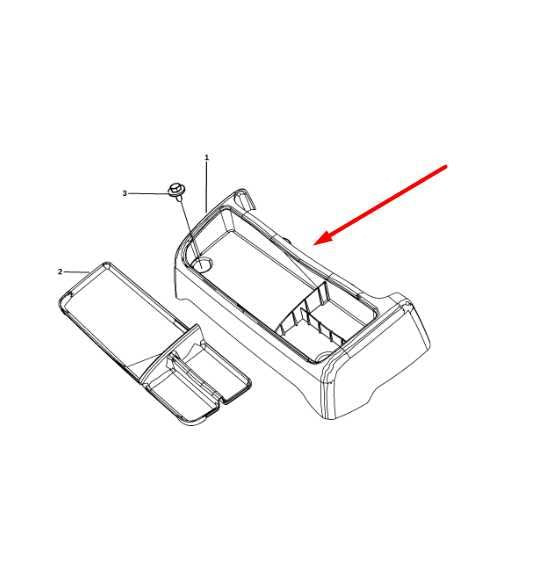 13-18 Ram 1500 Center Console Lower Storage Tray Trim Cover Panel 1RT17DX9AB OEM - Alshned Auto Parts