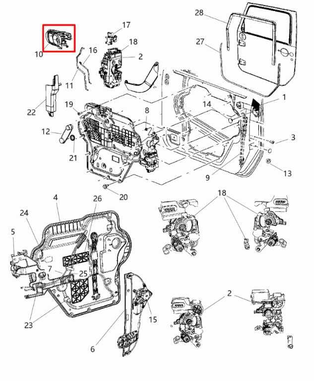 11-18 Jeep Wrangler Sport 2dr Front Right and Left Side Door Interior Handle Set - Alshned Auto Parts