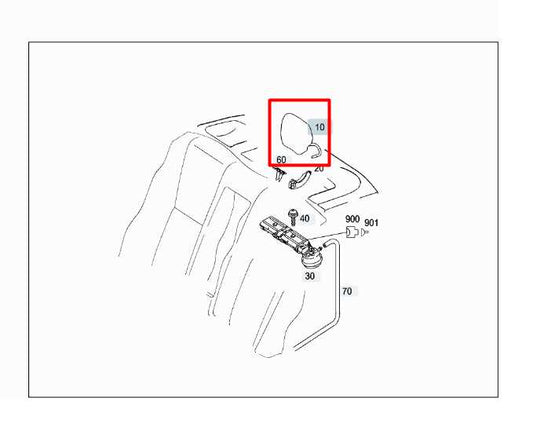 2007-13 Mercedes-Benz S550 Rear RH and LH Side 2nd Row Center Seat Headrest Set - Alshned Auto Parts