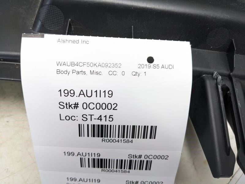 18-25 Audi S5 Premium 3.0L AWD Rear Trunk Lock Latch Sill Scuff Plate Trim Cover - Alshned Auto Parts