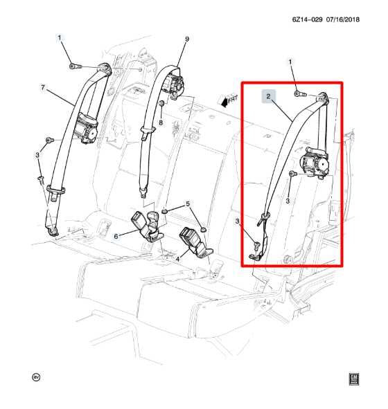 2024-25 Cadillac XT4 Premium Rear Left 2nd Row Seat Belt Retractor 42816734 OEM - Alshned Auto Parts