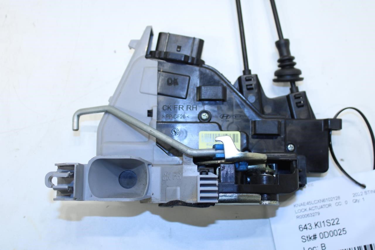 2018-2023 Kia Stinger GT1 Front Right Door Lock Latch Actuator 81320-J5010 OEM - Alshned Auto Parts