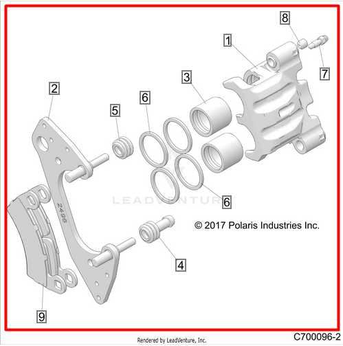 20-23 Polaris RZR XP 1000 Front RH Passenger Side Brake Disc Caliper 1912256 OEM - Alshned Auto Parts