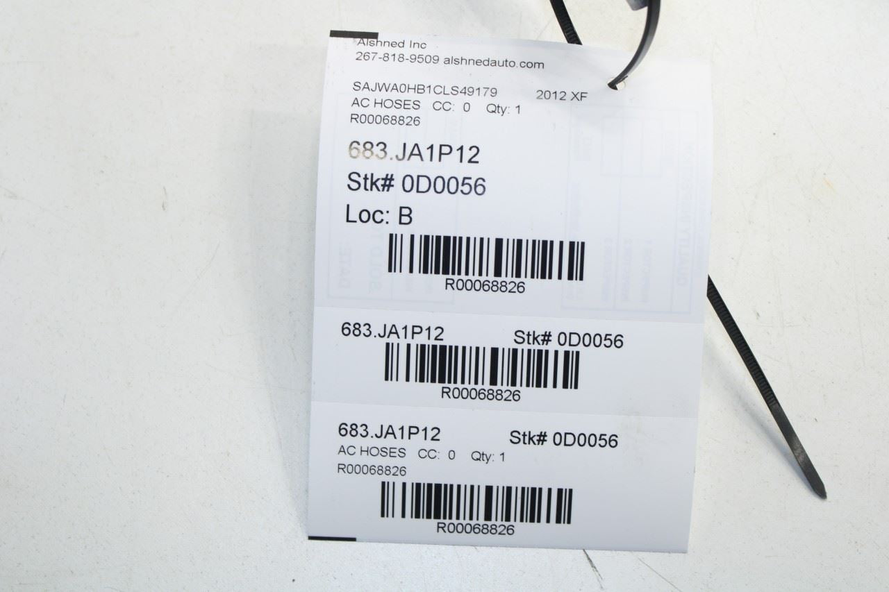 2010-15 Jaguar XF Portfolio 5.0L AC Air Conditioning Outlet Discharge Hose Line - Alshned Auto Parts