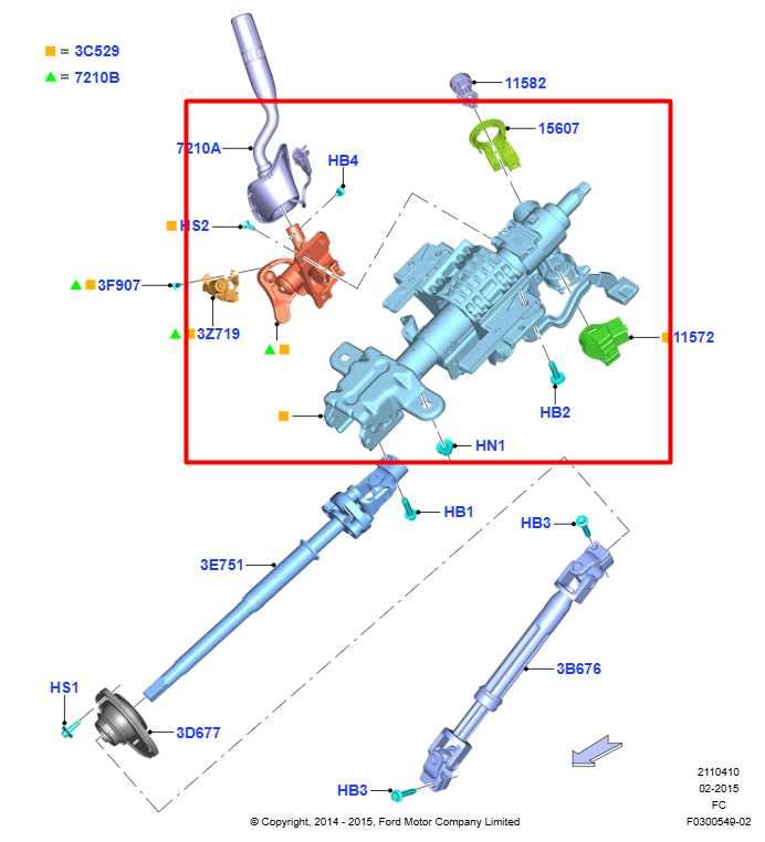 2016-2020 Ford F150 3.3L Steering Column Assembly FL34-3C529-AK OEM - Alshned Auto Parts