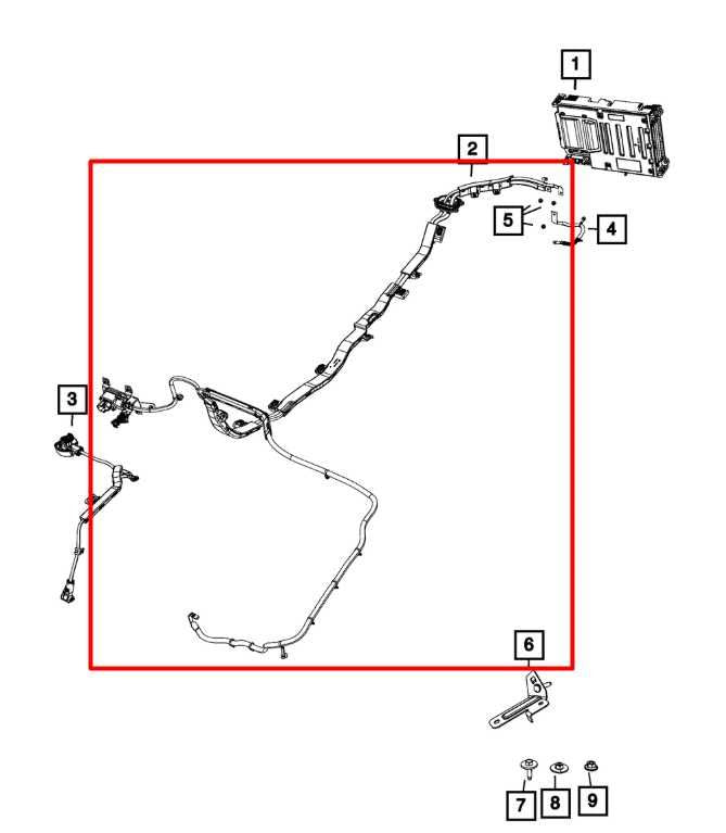 19-24 Ram 1500 Big Horn 5.7L 48Volt Hybrid Battery Wiring Harness 68269816AC OEM - Alshned Auto Parts