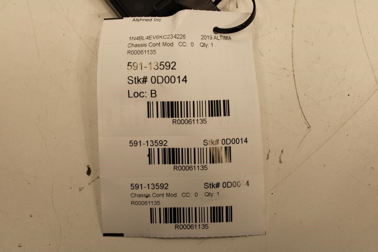 2019-2022 Nissan Altima SL Body Computer Control Module BCM BCU 284B1-6CA1A OEM - Alshned Auto Parts