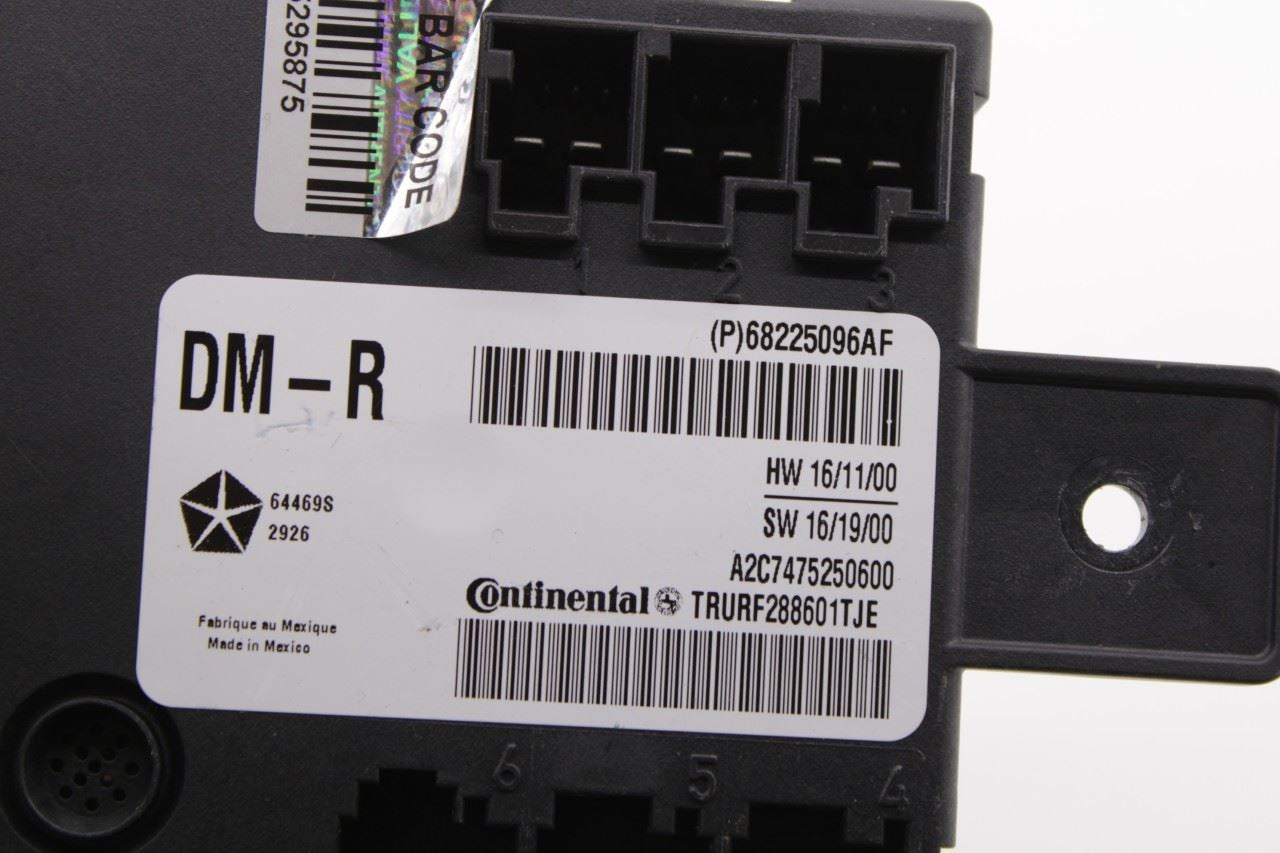 17-2020 Chrysler Pacifica Limited Rear Right Door Control Module 68225096AF OEM - Alshned Auto Parts