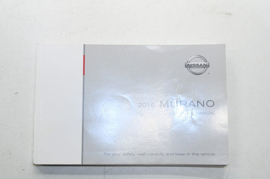 2016 Nissan Murano Owners Manual Set with Case OM16EA-0Z52U0 OEM - Alshned Auto Parts