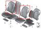 2014-18 BMW X5 xDrive35i Front RH Seat Backrest Upper Cushion w/ Headrest *ReaD* - Alshned Auto Parts