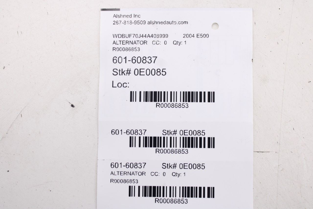 2003-2006 Mercedes-Benz E500 5.0L Alternator Generator 014-154-01-02-87 OEM16