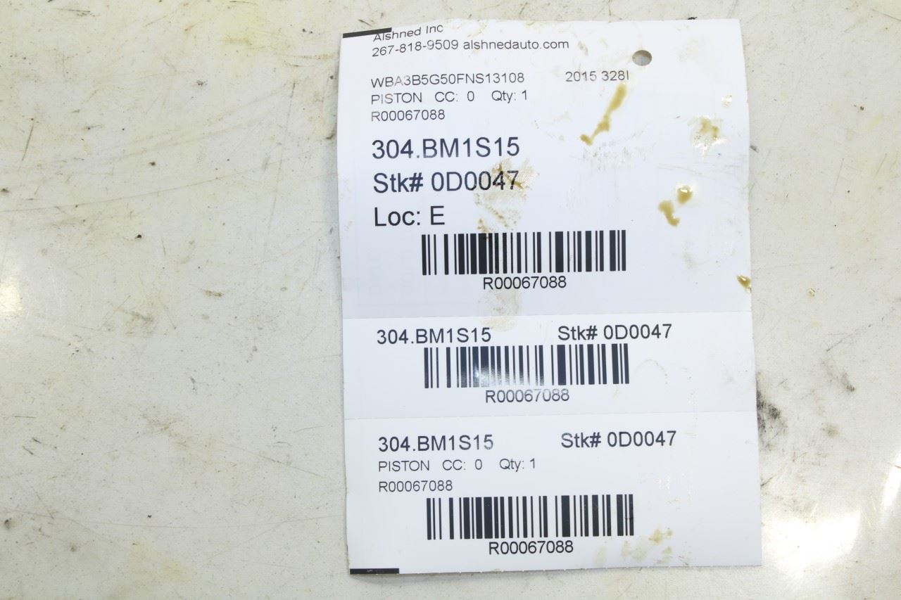 2014-2016 BMW 328i xDrive SULEV 2.0L Engine Pistone w/ Connecting Rod Set of 4 - Alshned Auto Parts