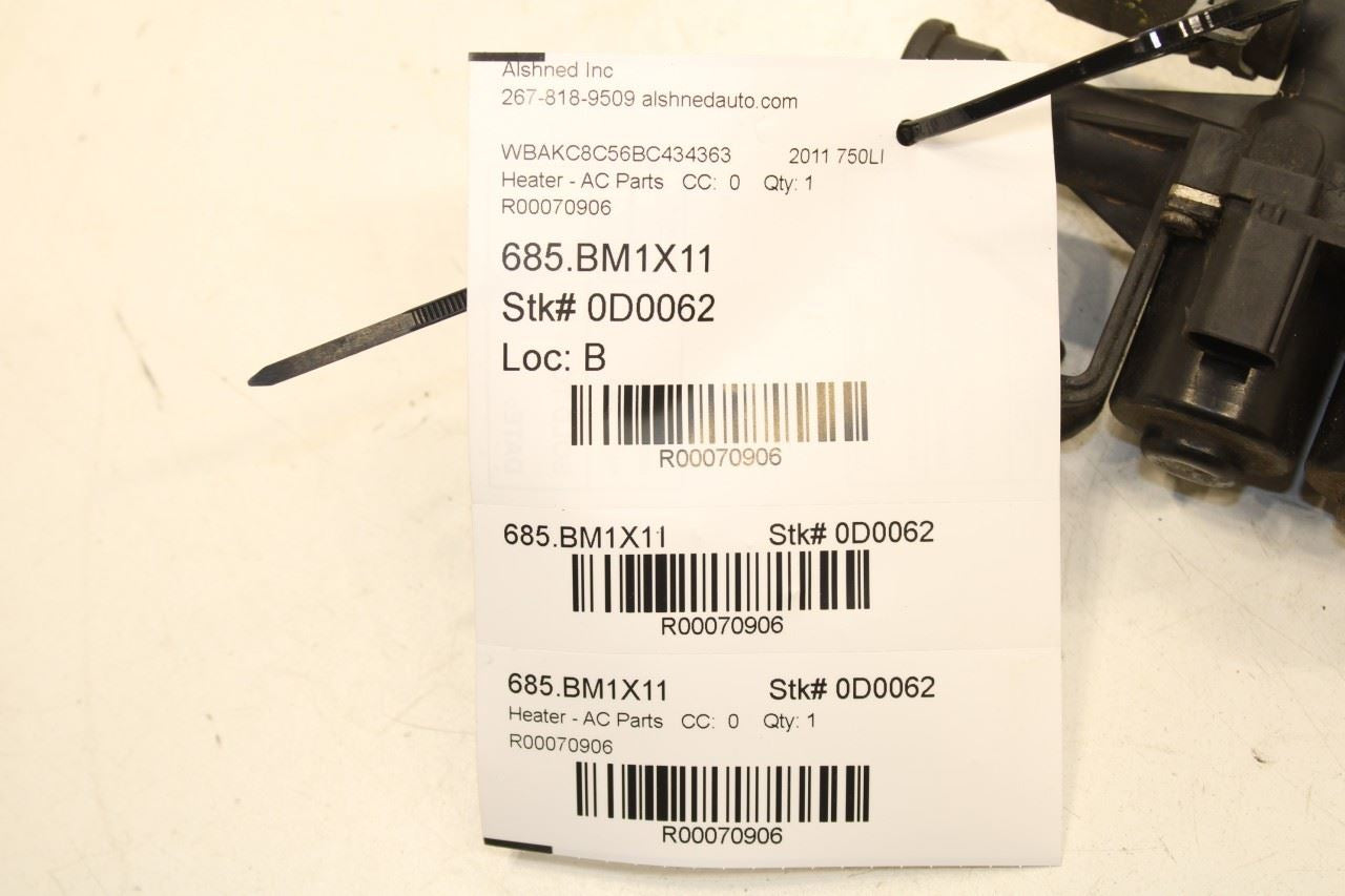 2010-2015 BMW 750Li xDrive HVAC Heater Water Control Valve 9119164 OEM - Alshned Auto Parts