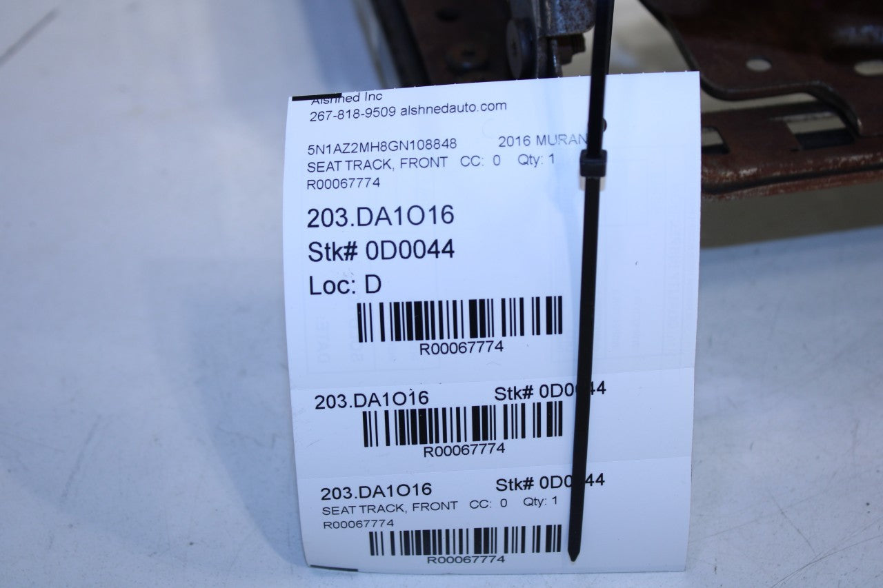 2015-24 Nissan Murano Platinum Front Left Side Seat Lower Track Frame w/ Motors - Alshned Auto Parts