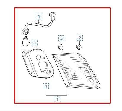2009-11 Toyota Camry LE Rear Left Driver Side Inner Tail Light Lamp 81590-06230 - Alshned Auto Parts