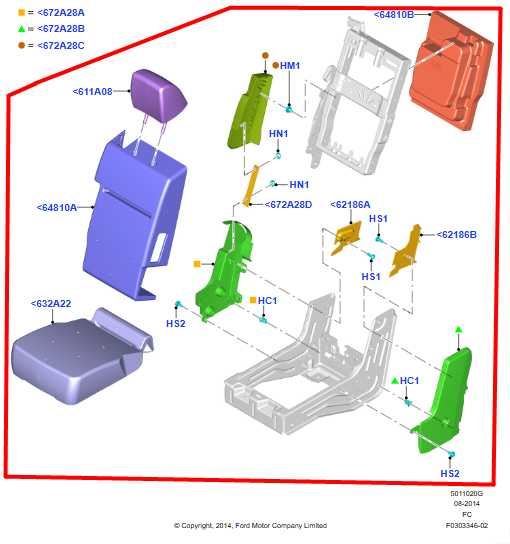 2015-2020 Ford F150 XL Super Cab 2.7L 4WD Front Center Seat Split Bench Complete - Alshned Auto Parts