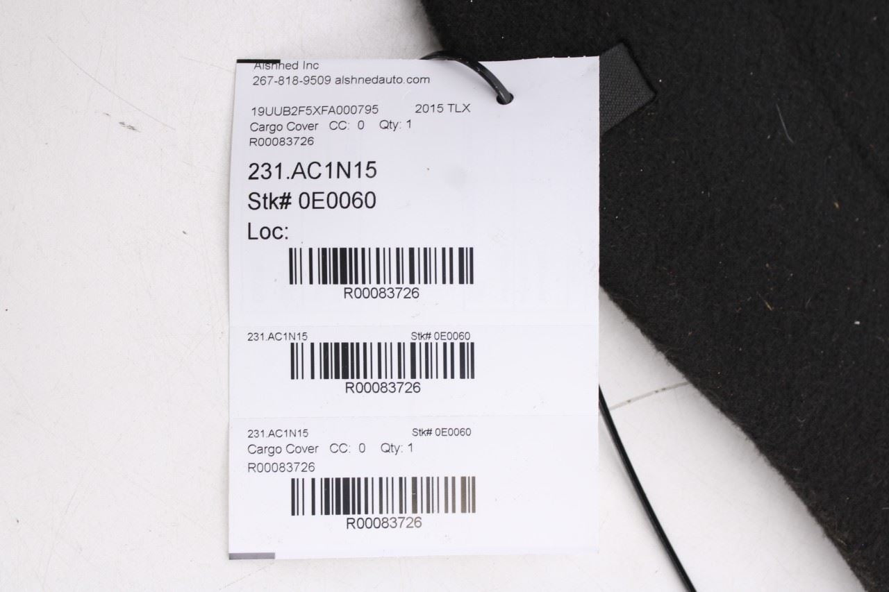 2015-2020 Acura TLX Tech Rear Trunk Rearward Floor Lid Cargo Cover 84521TZ3A00ZA9