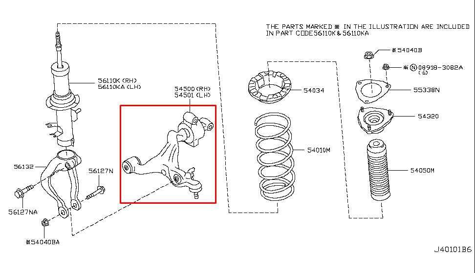 14-17 Infiniti QX50 AWD Front Right Passenger Side Lower Control Arm 54500-1BA8A - Alshned Auto Parts