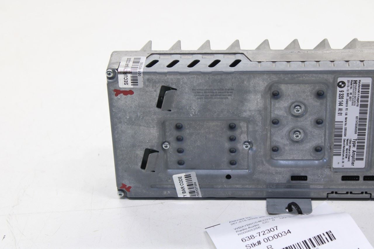 2010-2015 BMW 750i xDrive Harman Becker Top-Hifi System Amplifier Amp 9320144 - Alshned Auto Parts