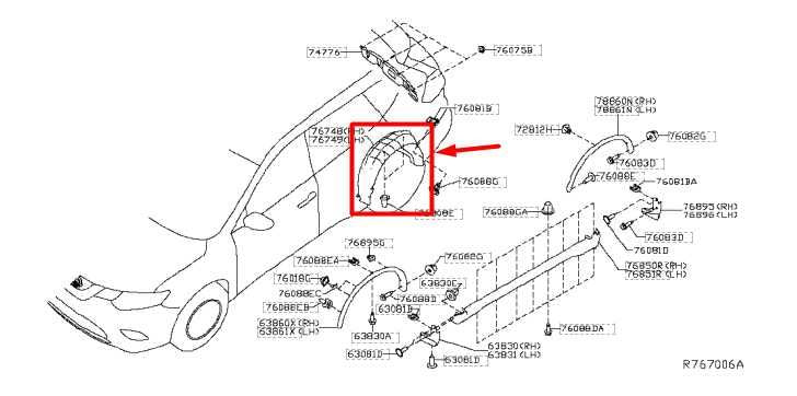 14-20 Nissan Rogue RR RH Quarter Wheelhouse Liner Splash Shield 76748-4BA0A OEM - Alshned Auto Parts