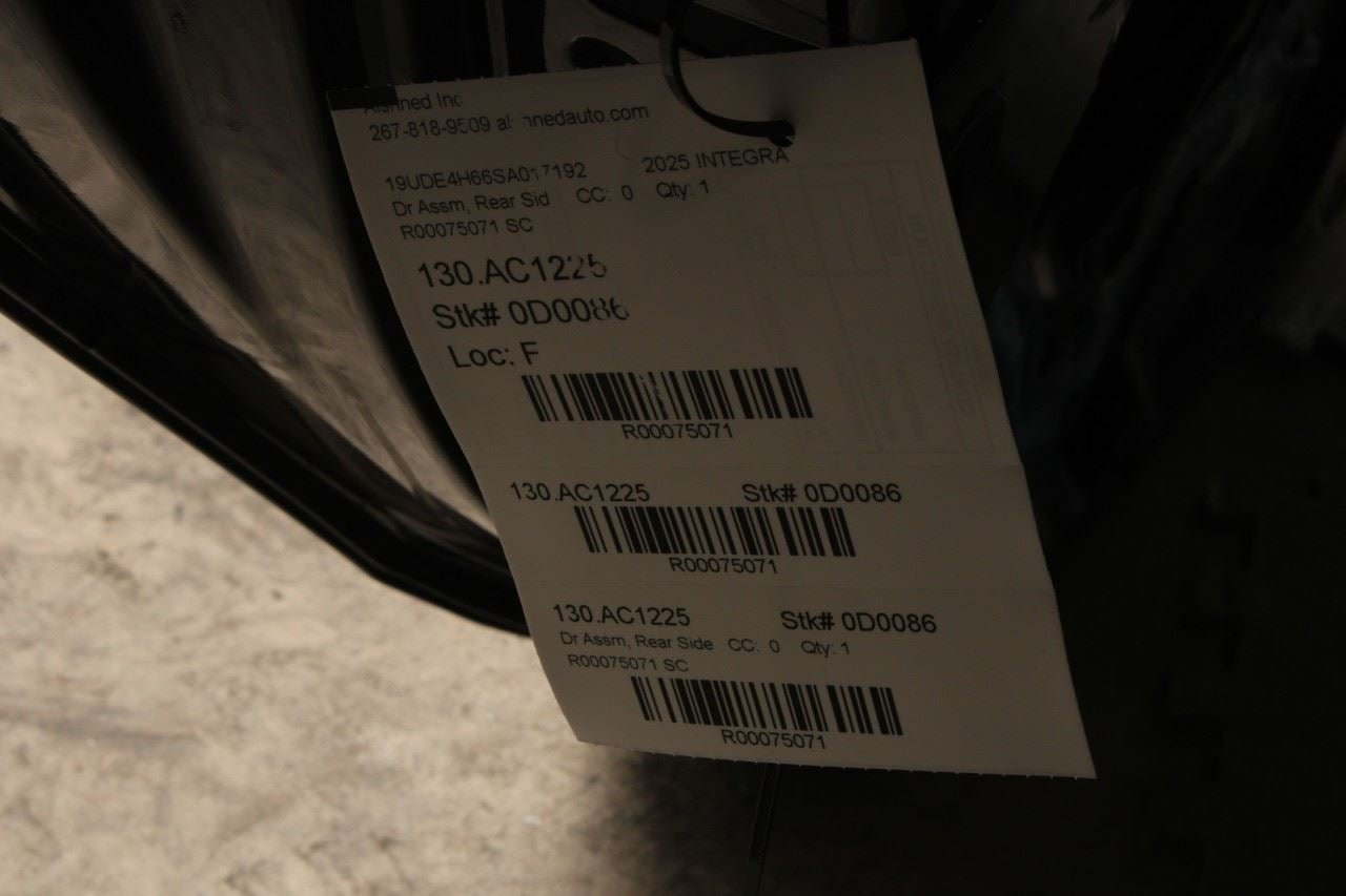 2023-2026 Acura Integra A-Spec Rear Left Driver Door Shell Panel 67550-3S5-A00ZZ - Alshned Auto Parts