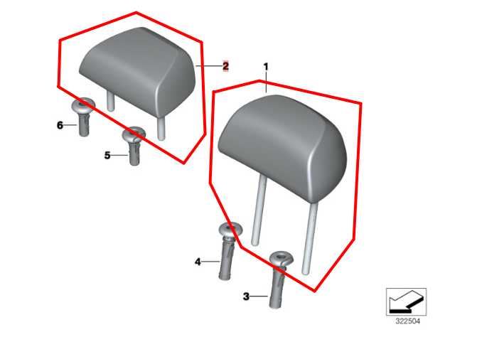 14-18 BMW X5 xDrive35i Rear RH and LH Side 2nd Row and Center Seat Headrest Set - Alshned Auto Parts