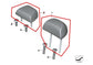 14-18 BMW X5 xDrive35i Rear RH and LH Side 2nd Row and Center Seat Headrest Set - Alshned Auto Parts