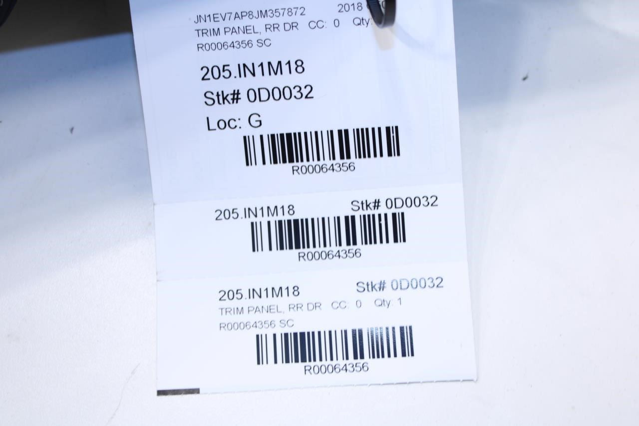 2014-2020 Infiniti Q50 Luxe RWD Rear Left Driver Door Trim Panel 82901-4GA0A OEM - Alshned Auto Parts