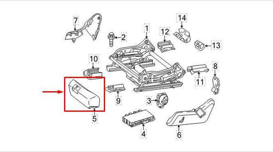 10-16 Mercedes-Benz E350 Sport 4MATIC Front Left Under Seat Storage Compartment - Alshned Auto Parts