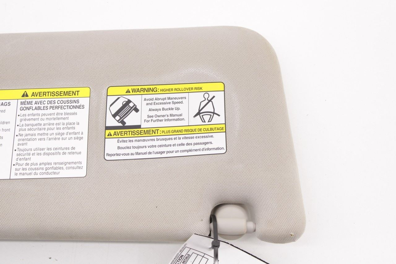 18-20 Infiniti QX60 Pure Front Driver Left Side Sun Visor w/ Illuminated Mirror - Alshned Auto Parts