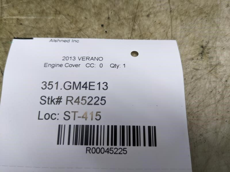 2012-2017 Buick Verano Engine Motor Cover 12649143 OEM