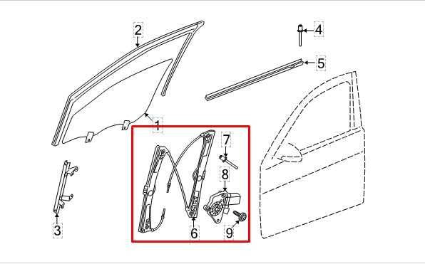 07-13 Mercedes-Benz S550 Front Right Door Window Regulator w Motor 221-720-02-46 - Alshned Auto Parts