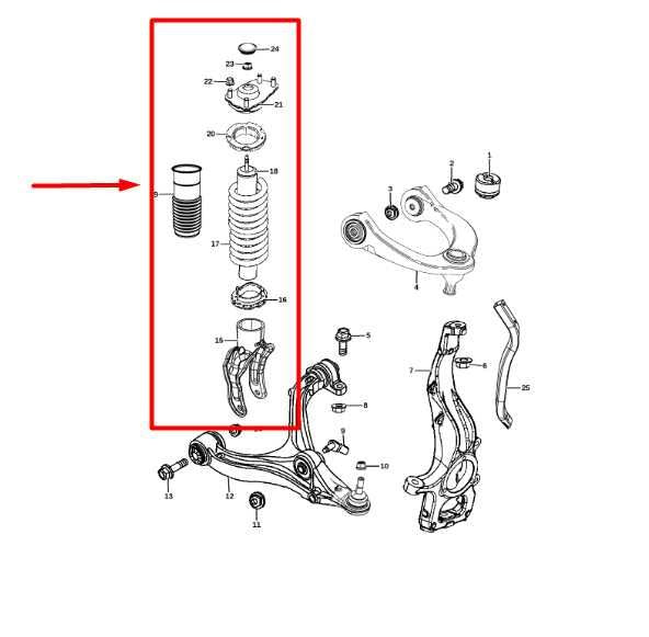 2017-2024 Dodge Durango Front Right Side Shock Strut Absorber 68280974AC OEM - Alshned Auto Parts