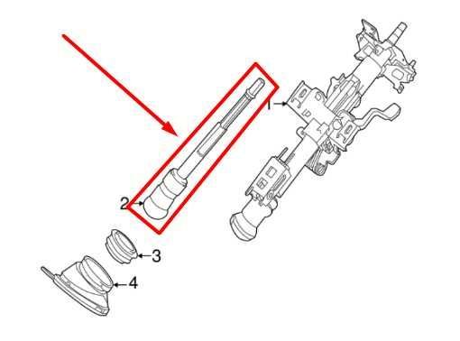 2016-2023 Nissan Maxima Steering Column Joint Lower Shaft 48080-3TA0A OEM - Alshned Auto Parts