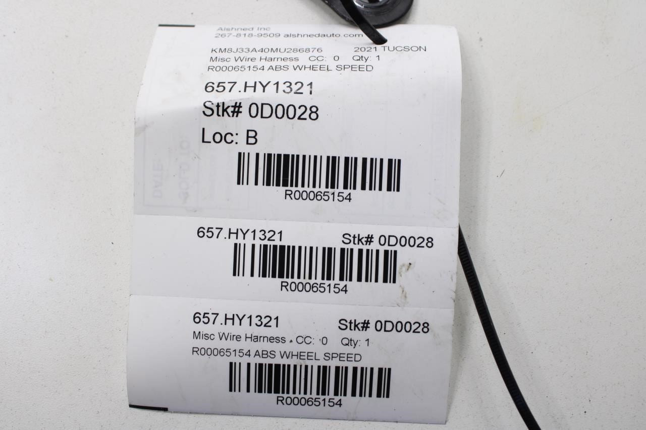 16-21 Hyundai Tucson Value Rear Left Side ABS Wheel Speed Sensor 91920-D3010 OEM - Alshned Auto Parts