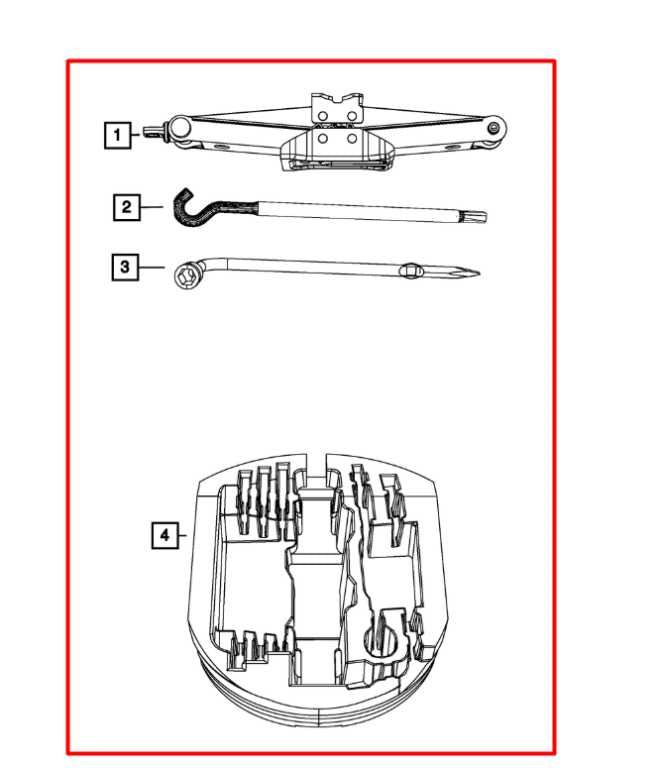2011-16 Jeep Grand Cherokee Lift Jack and Tool Kit w/ Foam Holder 68068665AC OEM - Alshned Auto Parts