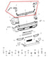19-23 Jeep Cherokee Latitude 3.2L 4WD Rear Bumper Reinforcement Support Bracket - Alshned Auto Parts