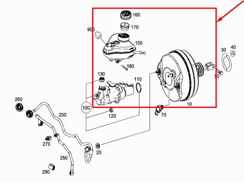 2015-18 Mercedes-Benz C300 Power Brake Booster w/ Master Cylinder and Reservoir1