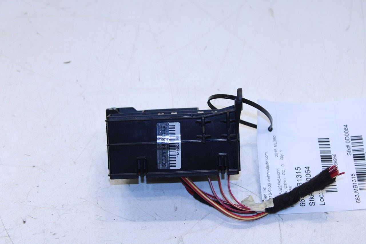 12-15 Mercedes-Benz ML350 3.5L Cabin Instrument Panel Fuse Relay Junction Block - Alshned Auto Parts