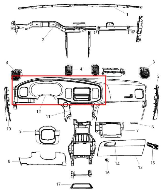 11-14 Dodge Charger Dashboard Instrument Cluster Panel Trim Bezel 68105721AC - Alshned Auto Parts