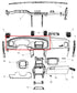 11-14 Dodge Charger Dashboard Instrument Cluster Panel Trim Bezel 68105721AC - Alshned Auto Parts