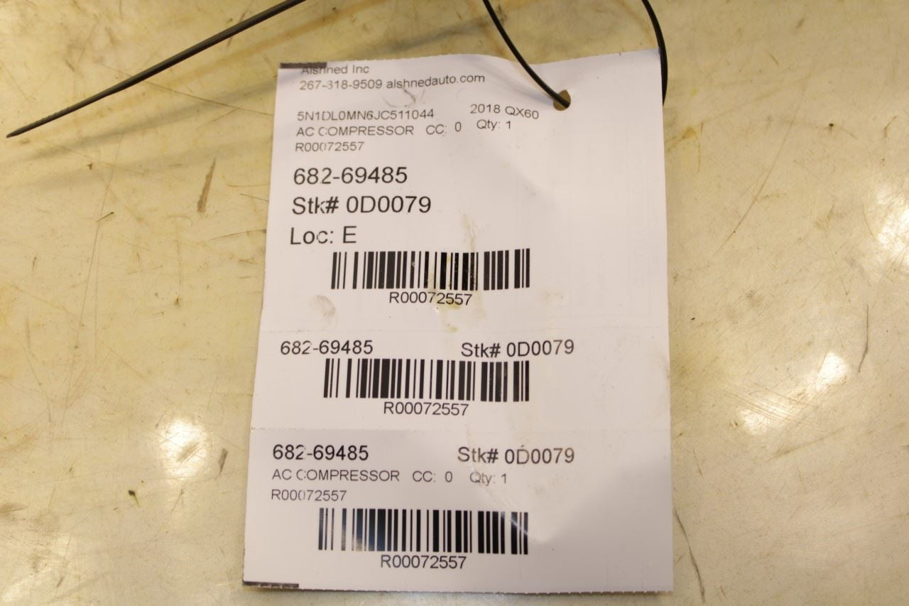 2016-2020 Infiniti QX60 3.5L AC Air Conditioner Compressor 92600-9NC0B OEM - Alshned Auto Parts