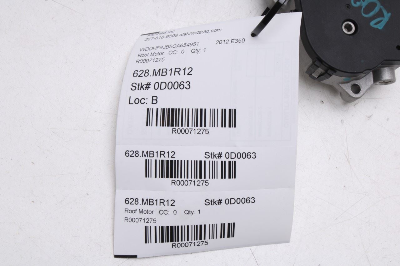 2012-2016 Mercedes-Benz E350 Sport 4MATIC Sunroof Sun Roof Motor 218-820-01-42 - Alshned Auto Parts