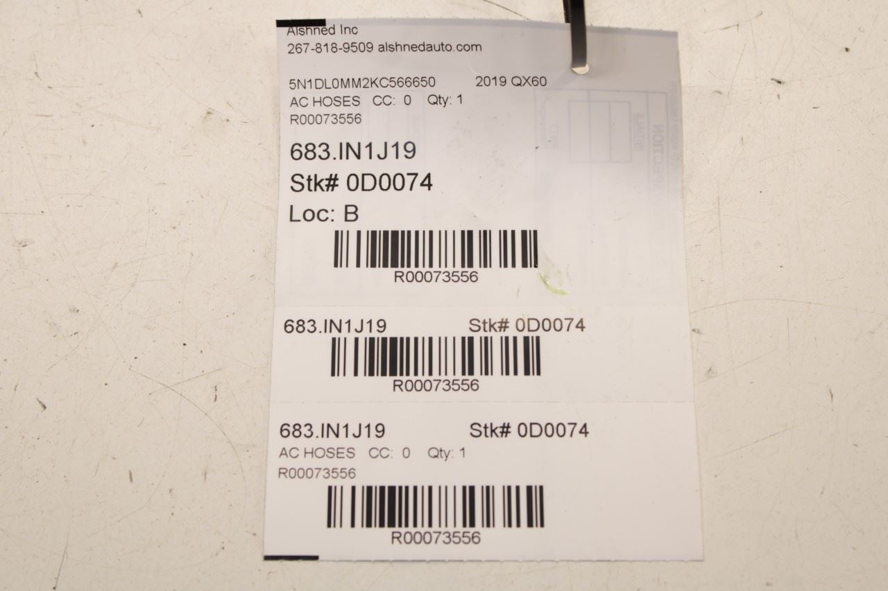 14-20 Infiniti QX60 Pure 3.5L AC Conditioning Discharge Flexible High Hose Tube - Alshned Auto Parts