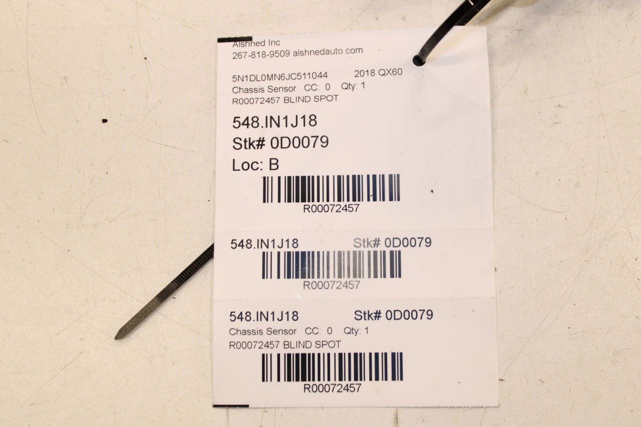 2017-2020 Infiniti QX60 Rear Left Side Blind Spot Detection Radar Sensor Module - Alshned Auto Parts
