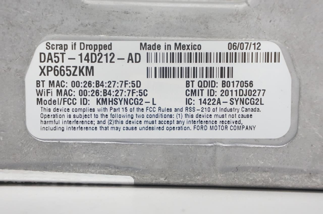 2013-2014 Ford Escape Sync 2 APIM Communication Module DJ5T-14F239-AF OEM - Alshned Auto Parts