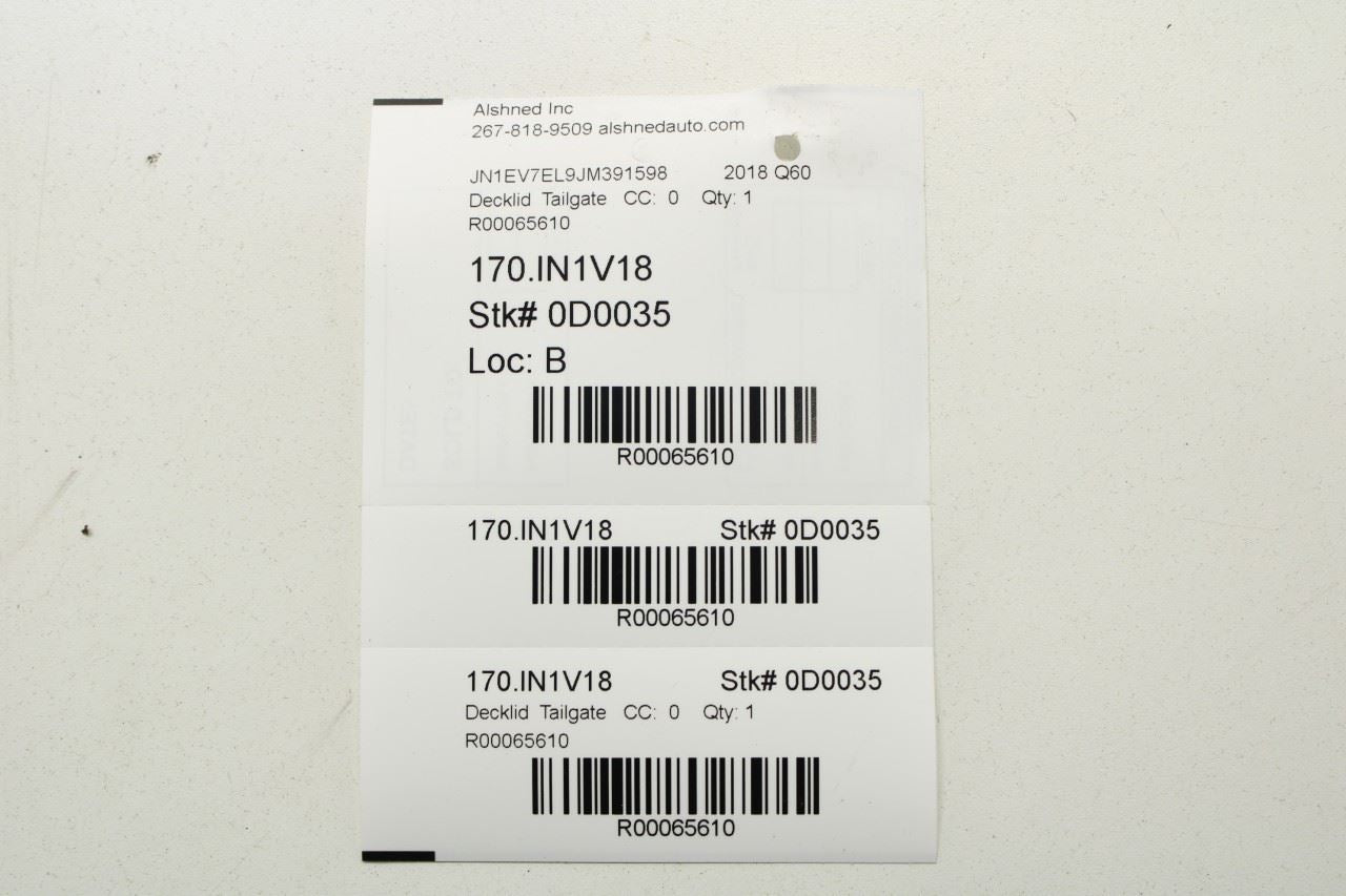 17-22 Infiniti Q60 Luxe Liftgate Trunk Shock Strut Support Set of 2 84430-5CA0A - Alshned Auto Parts