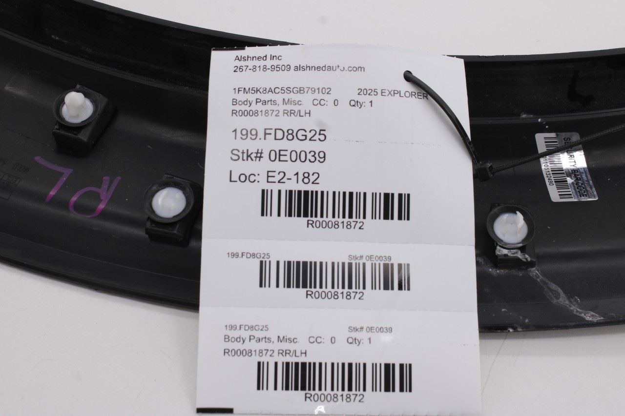 2025-26 Ford Explorer Interceptor Rear Left Door Lower Molding LB5Z7829165AC OEM12