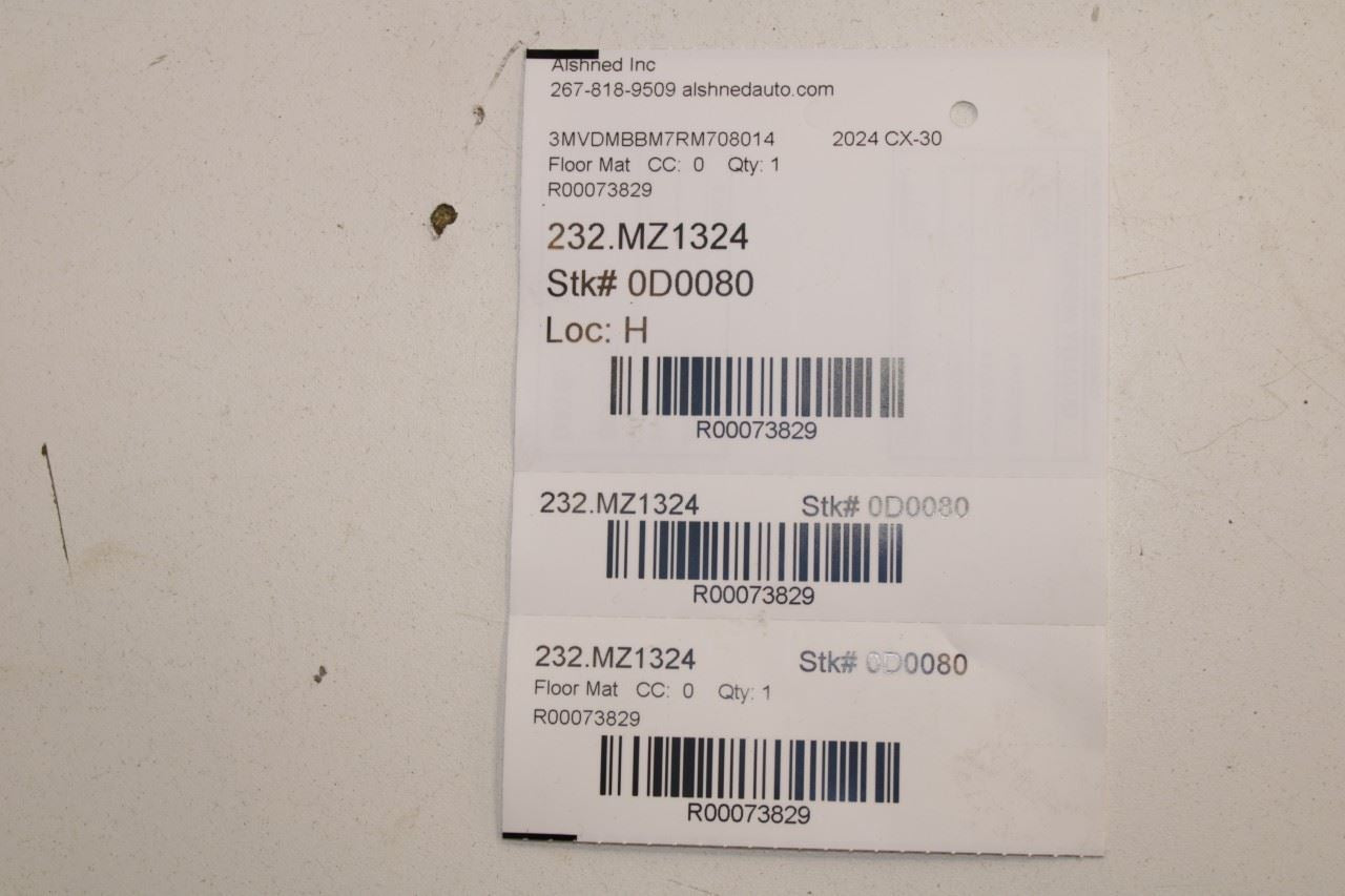 2021-2025 Mazda CX30 S 2.5L AWD Rear Trunk Floor Cargo Liner Rubber Carpet Mat - Alshned Auto Parts